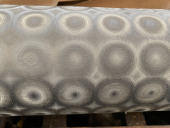 Embossing rolls for cast glass with pattern Moonlight
