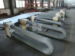 Radiant tubes U type by centrifugal casting