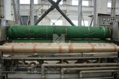 Calender machine for flat glass