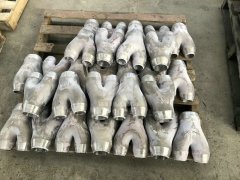Wye piece alloy cast fittings
