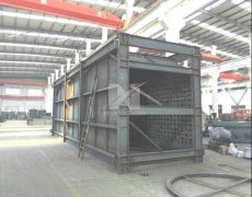 Modular fabrication of steel structure of convection chamber