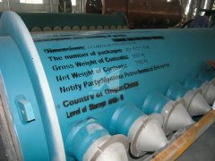 Outlet collector for fertilizer plant