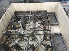 Stackable cast trays