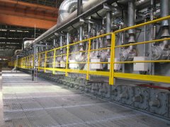 CAL radiant tubes and furnace rollers install