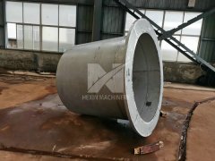 Welded reaction retort OD2500/1950 * 1850mm