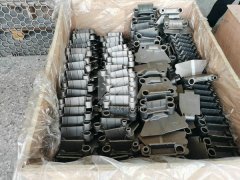Conveyor belt chain links by precision casting