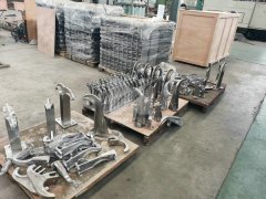 Tube supports made by precision casting