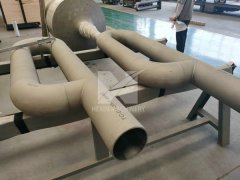 P-type radiant tubes and reaction reactors