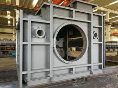 Shell structure for heating furnace of steel mill