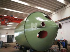 Fabricated vessel for steel mill environmental protect appli
