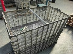 Cast basket with mesh wire by precision casting
