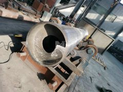 Rotary retort by static casting and machining